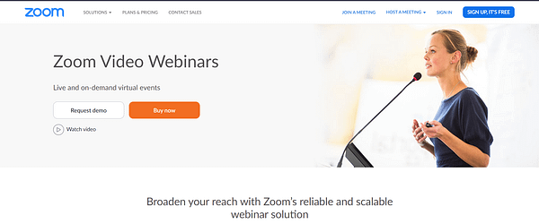 cost of zoom webinar